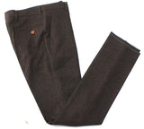 DARK BROWN HERRINGBONE TWEED 3 PIECE SUIT
